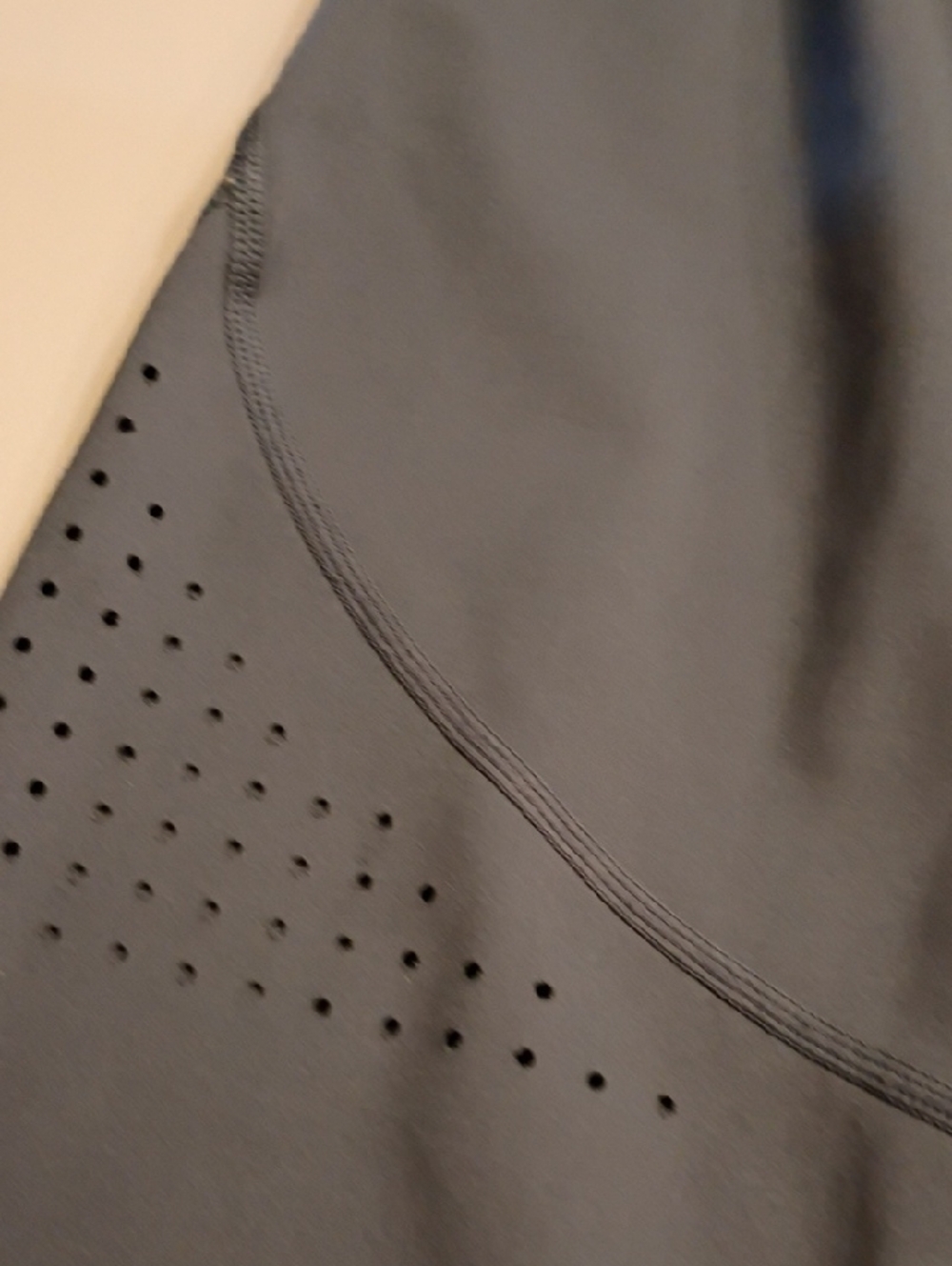 Zella Slate Blue Laser-Cut Cropped Leggings - Picture 6 of 16